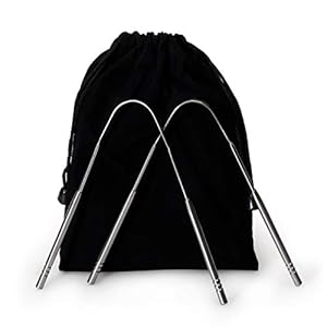 Lunata (Upgrade 2020) 2x Tongreiniger van Chirurgisch Roestvrij Staal, Tongschraper tegen Mondgeur, 100% Roestvrij Staal…