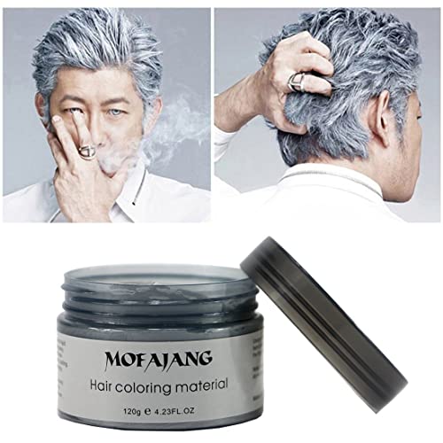 image for SOVONCARE 4 Colors Temporary Hair Color Wax Silver Grey Purple Red Blu
