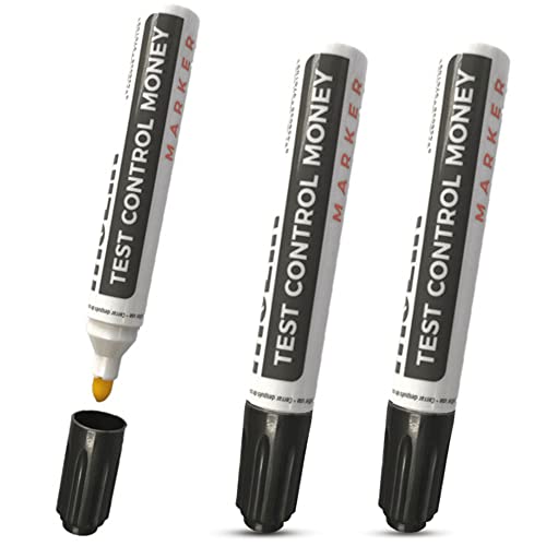 [ 2 UNIDADES ] 2 Detectores de Billetes Falsos para Caja Registradora, Oficina. Bolígrafo Detector de Dinero Falso 100% INFALIBLE Detecta el Dinero Falso, Detector Profesional Cover