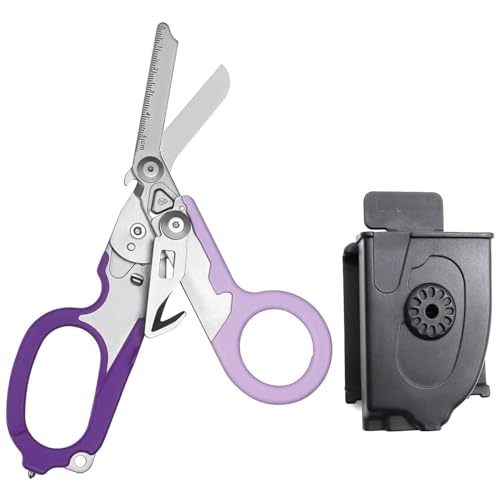 Elegital Emergency Response Shears,Foldable Trauma Shears For Outdoor Camping Rescue Shears Tools cover