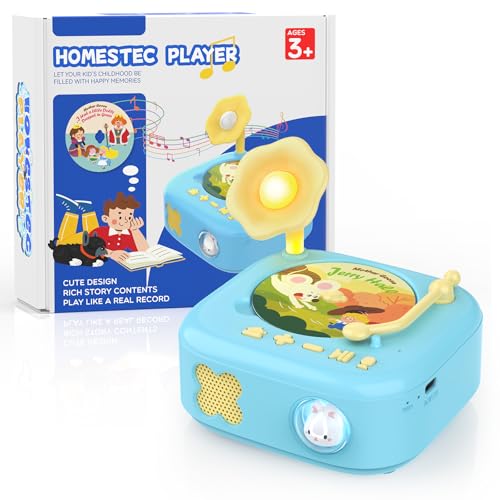 Image of Montessori Story Toys Music Player Toy for Toddlers Age 2-4, Kids Phonograph Baby Kids Record Player Montessori Toys for 1 Year Old Kid Educational Learning Sensory Toddler Girl Boy Toy, Music Gifts