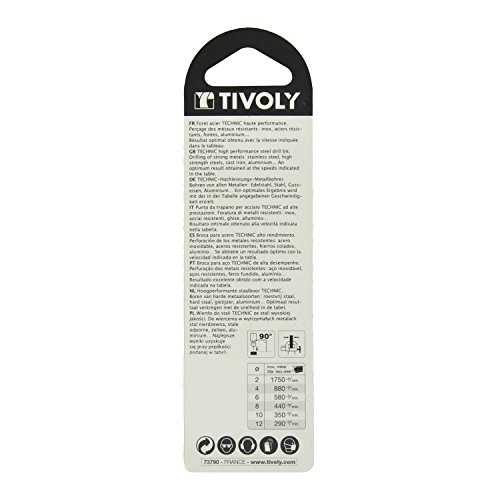 Tivoly Technic Metal Drill Bit in Blister Pack, Clear, 11468520850, Not Concerned, 8.5 mm - Image 2