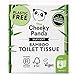 The Cheeky Panda Carta Igienica Bamboo | 4 x Rotoli Carta Igienica 3 Veli | 200 Soffici Fogli | Biodegradabile ed Ecológico | Senza plástica