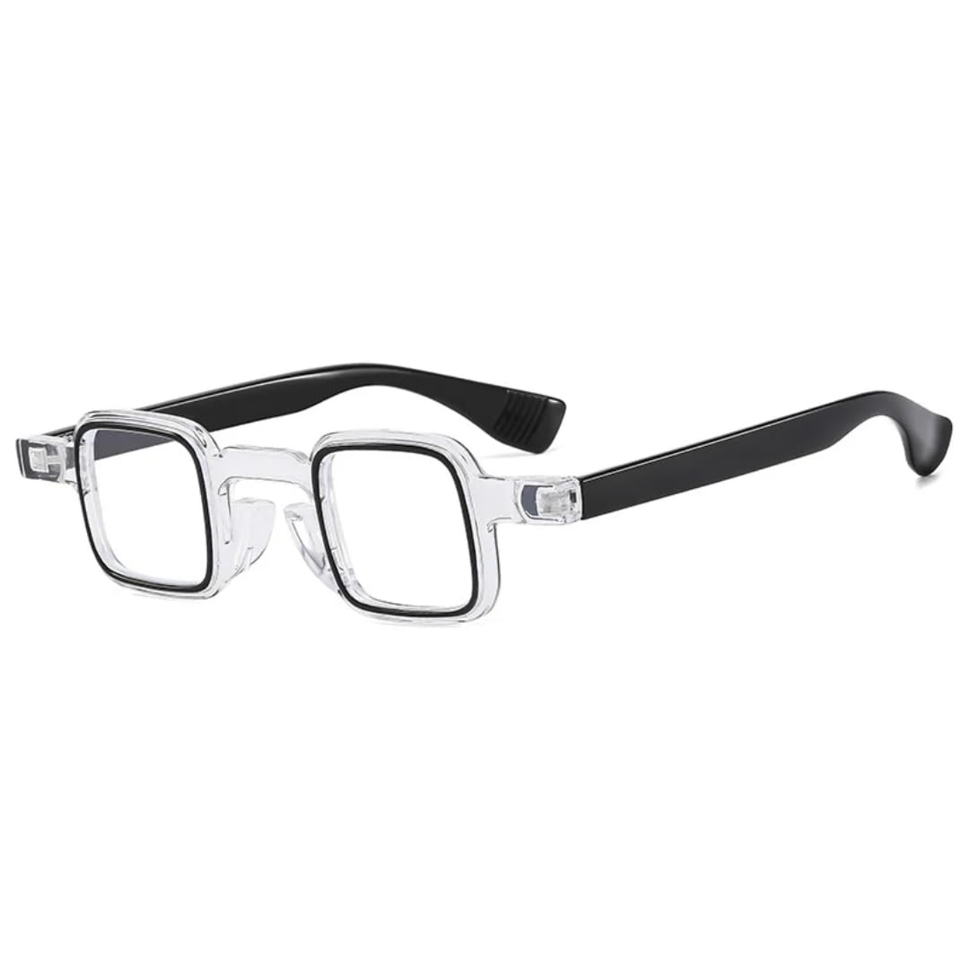 Lunettes de soleil style rétro bicolores aux finitions soignées
