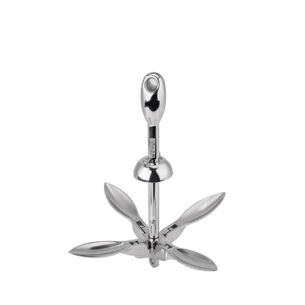 Ancora con Rampino Marino in Acciaio Inossidabile 316 - Pieghevole, 4 Artigli, for Barche e Yacht(1.5KG)