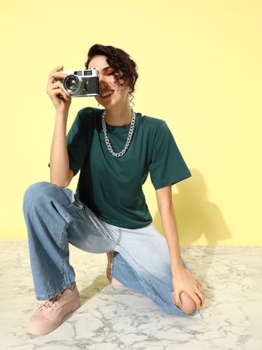 Image of Dillinger Blue Graphic Oversized T-Shirt