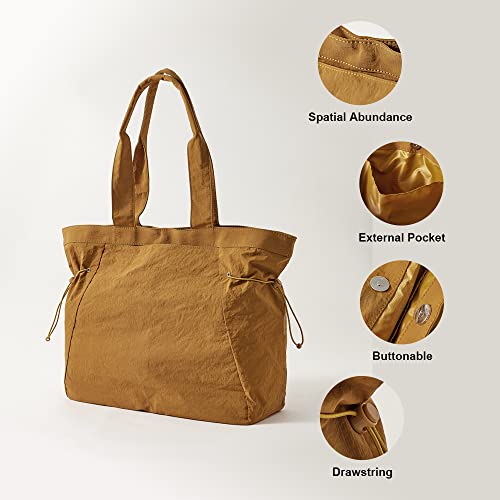 Image of VAKAER Tote Bag for Women, 18L Side Cinch Shopper Bag, Large Hobo Bag, Lightweight Shoulder Bags for Work, Workout, Travel