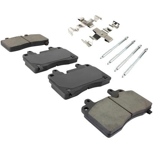 Image of QUALITY-BUILT Front Ceramic Brake Pads, Premium 1001-2251C, Compatible with 2020-2024 Chevrolet Corvette