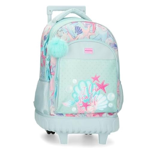 Movom I Love Sea Life Mochila Compact 2 Ruedas Azul 32x43x21 cms Poliéster 28,9L
