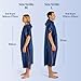 Pameil Badeponcho Damen& Herren,Poncho Handtuch,Mikrofaser-Surf Poncho, Badeponcho Handtuch, aus Mikrofaser auch als Umkleidehilfe Strand (Medium)