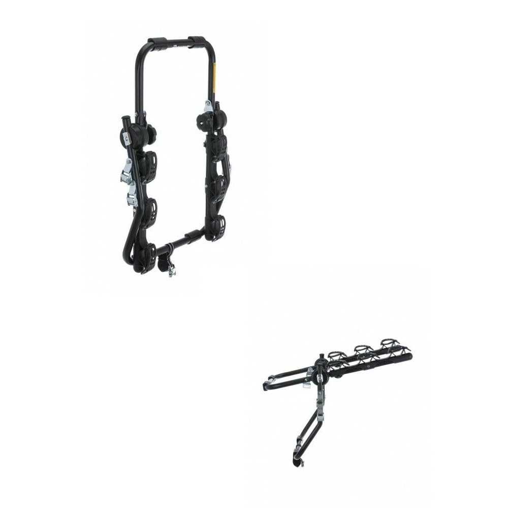 COMPATIBILE CON Volkswagen Up 3p (11-15) PORTABICI POSTERIORE PER AUTO PER 3 BICI PORTA BICICLETTE IN ACCIAIO PER COFANO AUTO RETRO PER 3 CICLO CON REGOLAZIONI DI CINGHIE