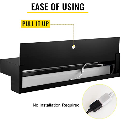 Image of VEVOR LED Lighted Liquor Bottle Display Shelf, 2 Step 40 inch LED Home Bar Shelves, Acrylic Lighted Illuminated Display Rack with RF Remote & App Control 7 Static Colors 1-4 H Timing for 20 Bottles