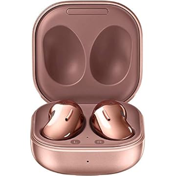SAMSUNG Fones de ouvido Galaxy Buds Live True Wireless Versão dos EUA Cancelamento de ruído ativo capa de carregamento sem fio incluída, bronze místico