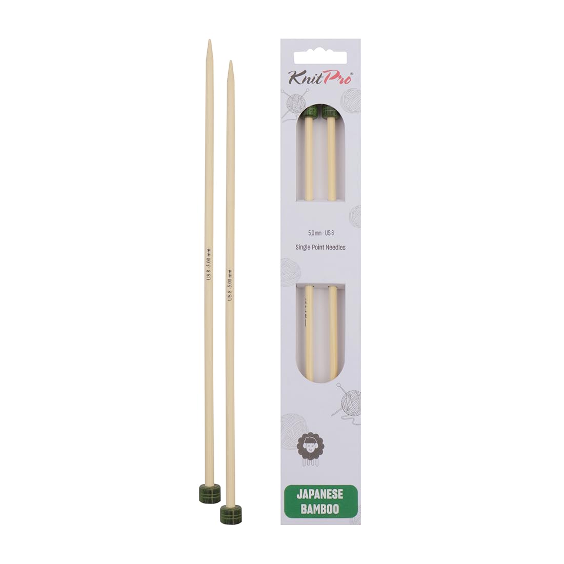 KnitPro K2229 Aiguilles Circulaires Bambou Japonais 5 Mm – 60 Cm, Ultra-Douces Et Légères Pour Tricot Plaisir Sans Effort