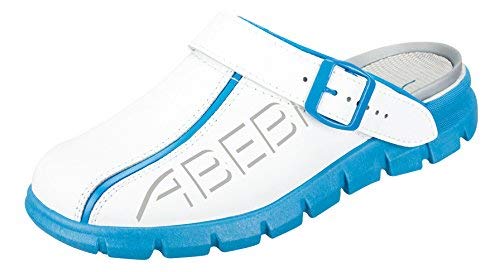 Abeba 7313-36 Size 36 "Dynamic" Occupational Clog Shoe - White/Red - Image 5
