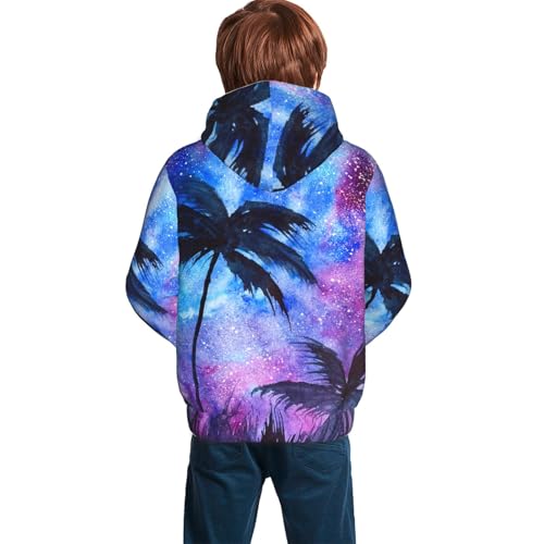 Stylized Flowers Kid Hoodies Boys Sweatshirts Girls Pullover with Pocket4