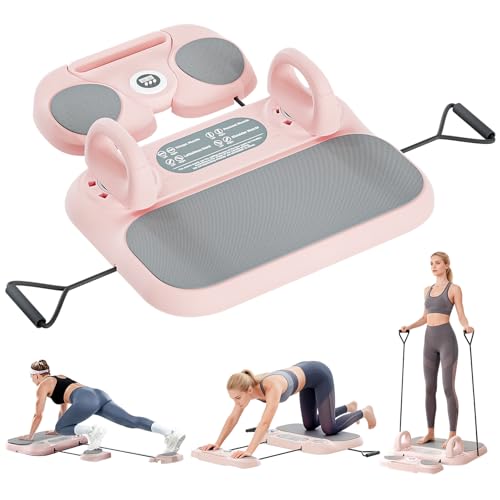 SHIJING Pilates Reformer Board6-in-1 Foldable Pilates Equipment for Home Workout with TimberCore& Full Body Training for Women