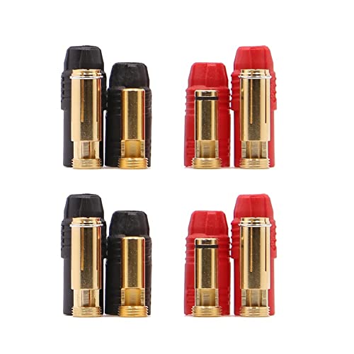 FTYUERT Drone toy accessories for Amass AS150 Male Female Anti Spark Connector 7mm Gold Plated Banana Plug Set for RC Battery ESC Drone Car Boat(4 Pair)