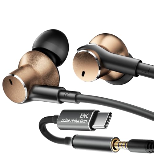 Wired Earphones Rich Bass Noise Canceling phone Calls...