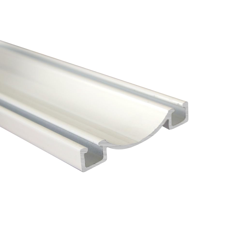 Rail bas aluminium pour placard coulissant HOMEWELL laqué blanc haut de gamme