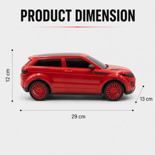 Image of Trenzo Big Size Toy Car for Kids | Friction Powered Push & Go Toy SUV Vehicle | Durable Non-Toxic Toys | Smooth Rolling Action Cars for Boys & Girls Age 3+ (Red)