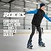 ROCES Jokey Ice 3.0 Boys Ice Skates – Size Adjustable Youth Ice Skates with Thermal Insulation, Comfort Padding & Secure Buckle System, Versatile Beginner Ice Skates - Black/Astro Blue