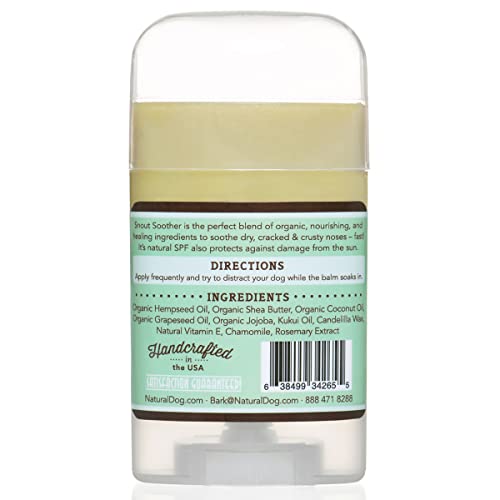 Natural Dog Company Snout Soother Dog Nose Balm, 2 Oz. Stick, Dog Balm For Paws And Nose, Moisturizes & Soothes Dry Cracked Noses, Plant Based Nose Cream For Dogs #TOP7