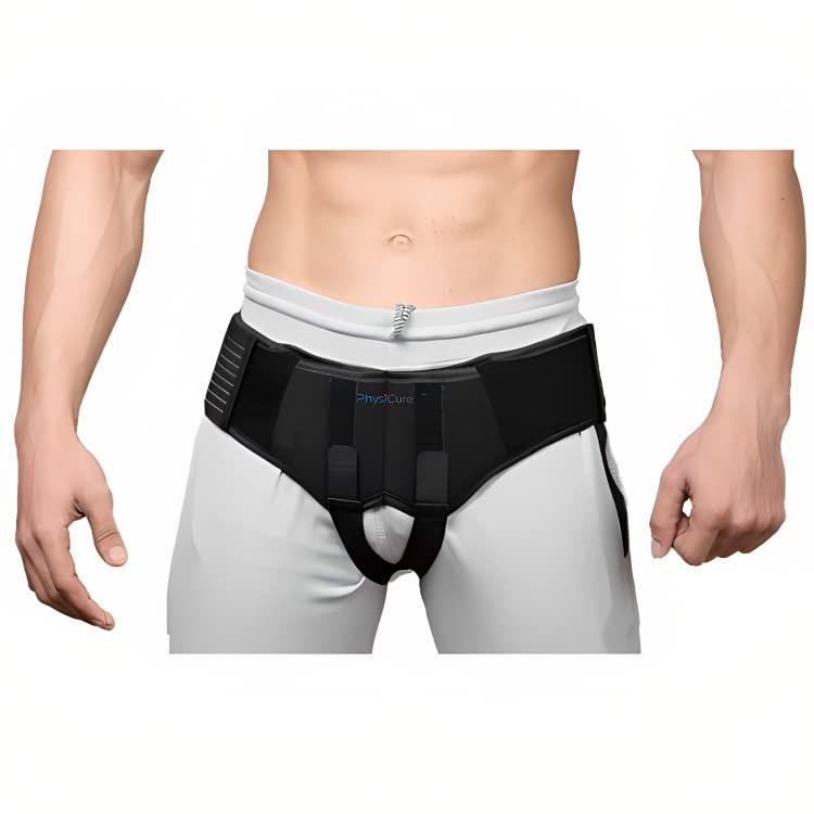 Faja para Hernia Masculina Post Cirugía, Soporte con Almohadillas miniatura 1