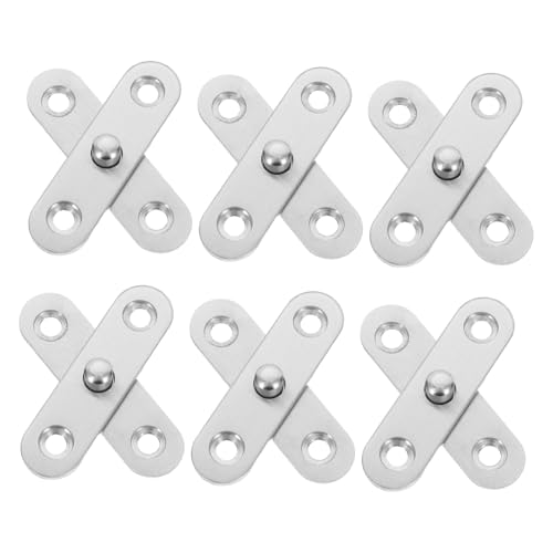 DOITOOL 20pezzi Cerniere Per Porte Rotative Gradi Cerniere Pivotanti Nascoste in Acciaio Inossidabile Girevoli Per Mobili Albero Giù Scomparsa Per Facile Installazione