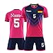 Produktbild Alpinista personalisiertes Fußballtrikot mit Namensnummer Logo für Kinder Erwachsene Männer Frauen Personalisierte Fußballshirt und Short (pink)