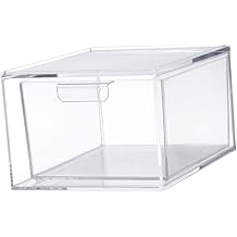 Levemolo Drawer Organizer Storage Plastic Stackable Clear Desktop Pantry Jewelry Earring Bracelet Small Craft Display