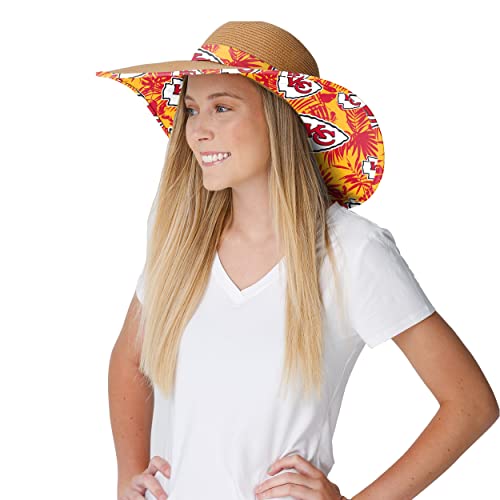 Image of FOCO NFL Womens Floral Straw Hat