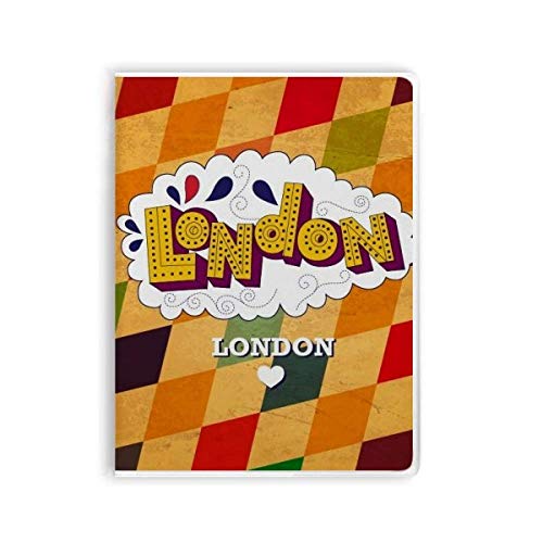Carnet de notes Love London UK portable avec couverture souple lignée souple