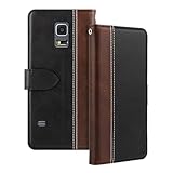 Shantime Leder Flip Hülle Kompatibel mit Samsung Galaxy S5 Mini Case Mit...
