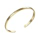 Produktbild Solocute Gold Damen Armband mit Gravur Live The Life You Love Inspiration Frauen Armreif Schmuck