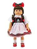 American Fashion World Traditional German or Swiss Dress for 18-Inch Dolls | Premium Quality & Trendy Design | Dolls Clothes | Outfit Fashions for Dolls for Popular Brands