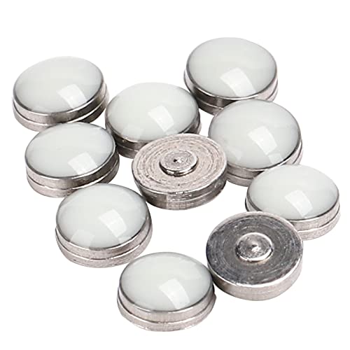 ANKROYU 10pcs point de lunette lumineuse en alliage, pièces de montre de point lumineux de cadran vert, accessoire de pièces de montre, point lumineux largement pour les fabricants de montres