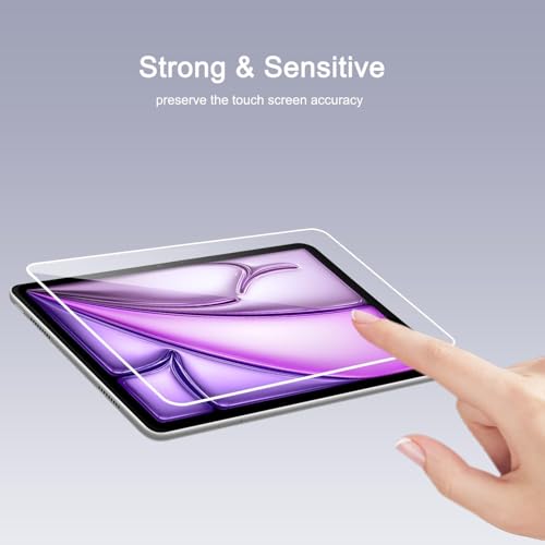 Image of Ailun Screen Protector for iPad Air 13 Inch 2026 /2025 /2024 [8 /7 /6th Gen,M4 /M3 /M2], iPad Pro 13 Inch 2025 /2024 [8 /7th Gen,M5 /M4], Tempered Glass Face ID Apple Pencil Compatible Case Friendly 2 Pack