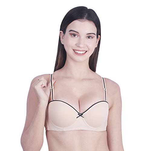 Image of Brachy Women's Poly Cotton Padded Wired Push-Up Bra