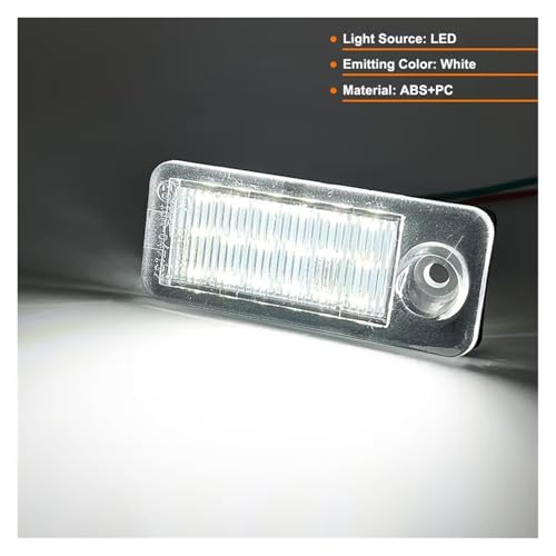Luces de matrícula LED para Audi A6 C5 y Avant 1998-2005 plafones blancos OEM 4B9943021 3