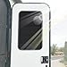 XYZCTEM RV Door Window Shade, Upgraded Foldable RV Blackout Window Cover, UV Rays Protection Camper Trailer Window Cover, 600D Waterproof Thickened Oxford with Storage Bag (Black) 25 x 16 inches
