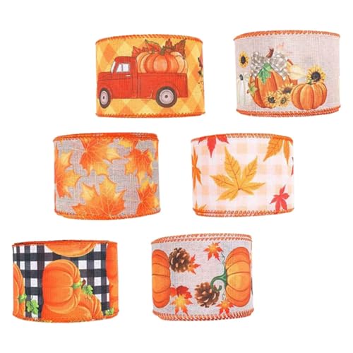 Rubans d'automne pour créations DIY et décoration de boîtes de saison