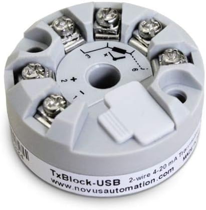 Novus High Accuracy USB Programmable Temperature Transmitter with Universal input (Thermocouples J, K, T, E, N, R, S, B and Pt100, Pt1000 & NTC RTD) with Free Cable and CD