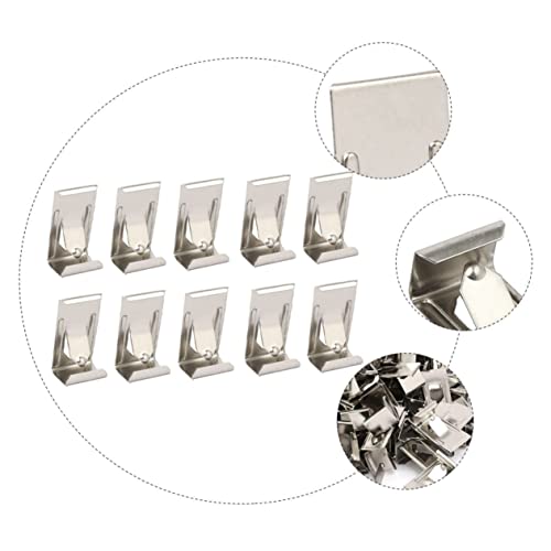 Image of Tofficu 200pcs Photo Frame Back Plate Clips Hanging Hook Spring Turn Clip for Easy Installation for Artworks Photos and Wall Decor