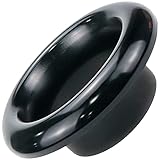 Modengzhe 4-inch Bellmouth Type Aluminum Velocity Stack Adapter, Air Intake Horn Air Inlet Decorative Cover (Black)