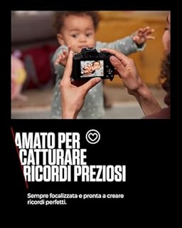 Canon EOS R100 - Obiettivo RF-S 18-45mm + 75-300mm Kit Doppio Zoom - Fotocamera Mirrorless APS-C 24,1MP, Dual Pixel CMOS AF, Videocamera 4K, Scatto Continuo 6,5fps - Rilevamento Viso e Occhi