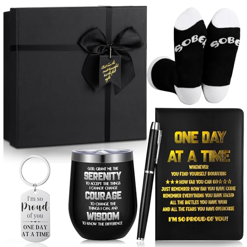 Reallnaive 6 Pcs Sobriety Gifts, Addiction Recovery Sober Gifts