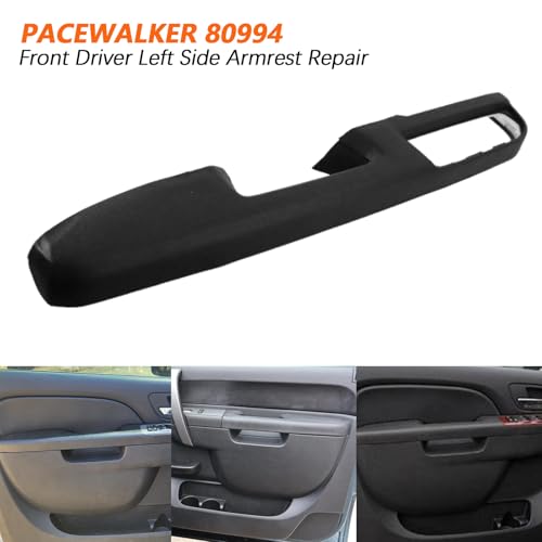 PACEWALKER 80994 Front Driver Left Side Armrest Repair for 2010-2014 Chevy Avalanche Silverado Suburban & GMC Sierra Yukon 27In Front Left Side Door Arm Rest with Door Release Handle by PACEWALKER - Image 3