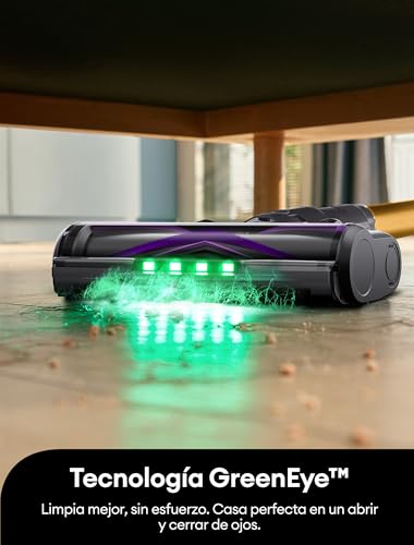 Miniatura 9 de Ultenic U20 Aspiradora Sin Cable 55kpa 60min, Cepillo Anti-Enredo Mejorado 2025, Aspirador Escoba Con Brazo Flexible, Limpieza Ultraprofunda Bajo Muebles Sin Agacharse, Para Alfombra Pelo De Mascotas