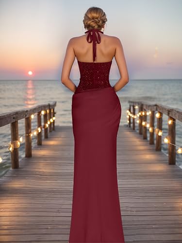 Image of Figdaw Elegant Long Prom Dresses Sexy Evening Gowns for Women Formal Events 2025